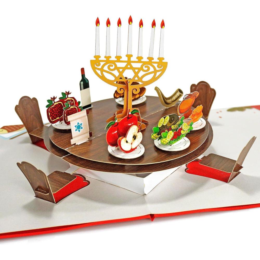 imageCUTPOPUP Rosh Hashanah Card Pop Up Jewish New Year Religious 3D Greeting Card Rosh Hashanah