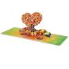 CUTPOPUP Anniversary Card Pop Up, Valentines Day, Wedding, Engagement, 3D Greeting Card (Parrot Couple)(Autumn Love Tree-6x8in)