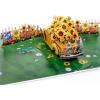 CUTPOPUP Birthday Card Pop Up, 3D Greeting Sea Animals, All Occasions (Turtle)(Sunflower Truck-6x8in)