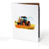 CUTPOPUP Birthday Card Pop Up, 3D Greeting Sea Animals, All Occasions (Turtle)(Tractor-6x8in)