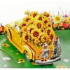 CUTPOPUP Birthday Card Pop Up, 3D Greeting Sea Animals, All Occasions (Turtle)(Sunflower Truck-6x8in)