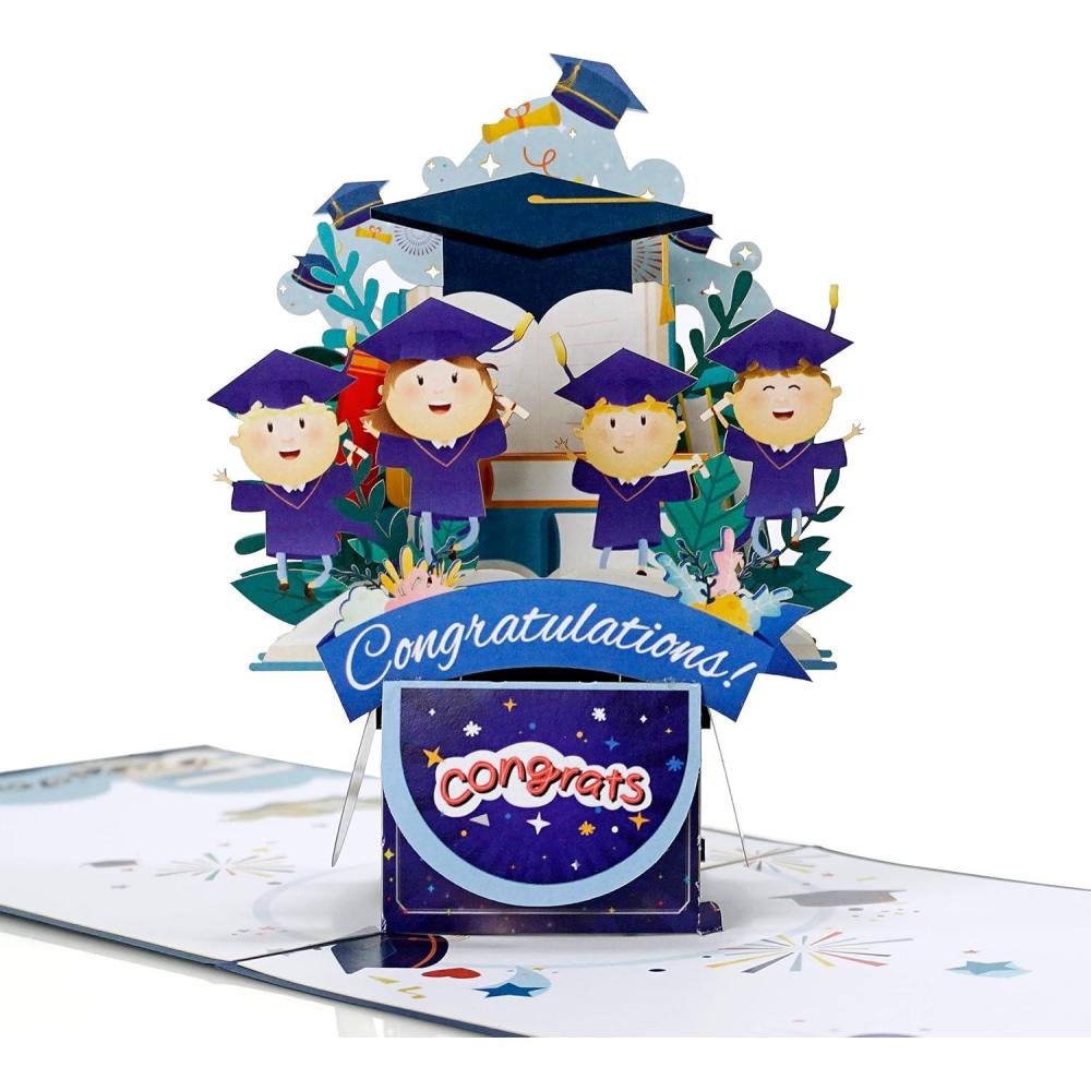 imageCUTPOPUP Graduation Card Pop Up 3D High School Greeting Card OwlCongratulations