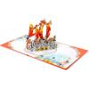CUTPOPUP 40th Anniversary Card Pop Up, 3D Greeting Card (Pigeon Couple)