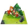 CUTPOPUP 40th Birthday Card Pop Up, Mother’s Day, 3D Greeting, Thank You Card (40th Sunflowers Bastket)(Fox-6x8in)