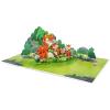 CUTPOPUP 40th Birthday Card Pop Up, Mother’s Day, 3D Greeting, Thank You Card (40th Sunflowers Bastket)(Fox-6x8in)