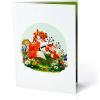CUTPOPUP 40th Birthday Card Pop Up, Mother’s Day, 3D Greeting, Thank You Card (40th Sunflowers Bastket)(Fox-6x8in)