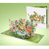 CUTPOPUP 40th Birthday Card Pop Up, Mother’s Day, 3D Greeting, Thank You Card (40th Sunflowers Bastket)(Rabbit Mama-6x8in)