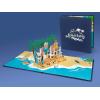CUTPOPUP Anniversary Card Pop Up, Birthday 3D Greeting Retirement Card (Beach Couple)