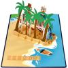 CUTPOPUP Anniversary Card Pop Up, Birthday 3D Greeting Retirement Card (Beach Couple)