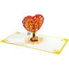 CUTPOPUP Anniversary Card Pop Up, Valentines Day, Wedding 3D Greeting Card, Valentine’s Day, Romantic Love (Air Balloon)(Fall Heart Tree)
