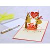 CUTPOPUP Anniversary Card Pop Up, Valentines Day, Wedding 3D Greeting Card, Valentine’s Day, Romantic Love (Air Balloon)(Sloth Couple)