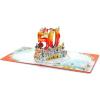 CUTPOPUP Anniversary Card Pop Up, Wedding 3D Greeting Card (Happy 50th Anniversary)