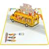 CUTPOPUP Back to School Card Pop Up, Bus Birthday Card, Handmade 3D Popup Greeting Card (School Bus)(School Bus)