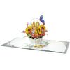 CUTPOPUP Birthday Card Pop Up, 3D Birthday Card, Anniversary, 3D Greeting Card (Magnolia Tree)(40th Sunflowers Bastket-6x6in)