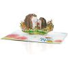 CUTPOPUP Birthday Card Pop Up, 3D Birthday Card, Anniversary, 3D Greeting Card (Magnolia Tree)(Hedgehog Mama-6x8in)