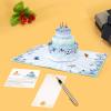 CUTPOPUP Birthday Card Pop Up, Birthday 3D Popup Greeting, Birthday Card for Women (Hummingbird Wisteria)(Floral Birthday Cake-6x8in)