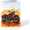 CUTPOPUP Birthday Card for Men, Fathers Day Card Pop Up, Father’s Day, Birthday 3D Greeting Card for Husband, Son, Dad, Grandpa (BBQ Grill)(Motorcycle-6x8in)