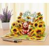 CUTPOPUP Get Well Card with Envelope, Pop Up Get Well Soon for Women Men Kids After Surgery (Sunflower and Bear)