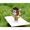 CUTPOPUP Graduation Card Pop Up, 3D High School Greeting Card (Owl)(Owl Graduation)