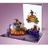 CUTPOPUP Happy Thanksgiving Card Pop Up, Thanksgiving Card Pop Up, Fall Greeting Thank You Holiday Card (Thanksgiving Text)(Cute Halloween Cat-6x8in)