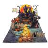 CUTPOPUP Happy Thanksgiving Card Pop Up, Thanksgiving Card Pop Up, Fall Greeting Thank You Holiday Card (Thanksgiving Text)(Night Halloween Castle-6x8in)
