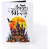 CUTPOPUP Happy Thanksgiving Card Pop Up, Thanksgiving Card Pop Up, Fall Greeting Thank You Holiday Card (Thanksgiving Text)(Night Halloween Castle-6x8in)