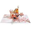 CUTPOPUP Robin Birthday Card Pop Up, Mothers Day, 3D Popup Greeting Card (Robin Cherry)