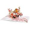 CUTPOPUP Robin Birthday Card Pop Up, Mothers Day, 3D Popup Greeting Card (Robin Cherry)