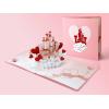 CUTPOPUP Valentines Day Card Pop Up, Anniversary Card, Wedding 3D Greeting Card, Valentine’s Day, Romantic Loved Card (Love Castle)(Valentiens Love Castle)