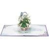 CUTPOPUP White Lily Sympathy Pop Up Card, With Sympathy Card, Loss of Loved One, Pet, Mom, Dad, Child, Condolence, Bereavement, Grief with Envelope (White Lily)