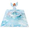 CUTPOPUP Xmas Angel 360-rotation, Christmas Card Pop Up, 360 Rotation, 3D Xmas, Merry Christmas, New Year, Holiday Greeting Card (Xmas Angel)(360-rotation Xmas Angel-6x8in)