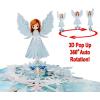 CUTPOPUP Xmas Angel 360-rotation, Christmas Card Pop Up, 360 Rotation, 3D Xmas, Merry Christmas, New Year, Holiday Greeting Card (Xmas Angel)(360-rotation Xmas Angel-6x8in)