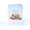 CUTPOPUP Xmas Angel 360-rotation, Christmas Card Pop Up, 360 Rotation, 3D Xmas, Merry Christmas, New Year, Holiday Greeting Card (Xmas Angel)(Gingerbread Town-6x8in)