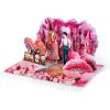 CUTPOPUP BlueJay Couple, Valentines Day Card Pop Up, Anniversary Card, Wedding, Engagement, 3D Greeting Card (BlueJay Couple-HeartDown)(Love Land-6x8in)