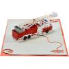 CUTPOPUP Fire Truck Fathers Day Pop Up Card, Birthday Card, Pop Up Birthday Card, 3D Greeting Cards Birthday