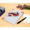 CUTPOPUP Fire Truck Fathers Day Pop Up Card, Birthday Card, Pop Up Birthday Card, 3D Greeting Cards Birthday