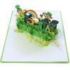 CUTPOPUP St Patricks Day Card Pop Up, 3D Greeting Card (Patrick Car)(Patrick’s Day 2)