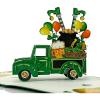 CUTPOPUP St Patricks Day Card Pop Up, 3D Greeting Card (Patrick Car)(Car for Patrick’s Day)
