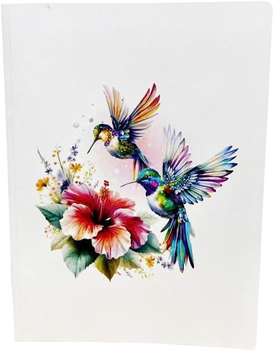 imageCUTPOPUP Mothers Day Card Pop Up 3D Birthday Greeting Card Mothers Day Card for Women Mom Wife Grandma Aunt Daughter Mama ChipmunkHibicus Hummingbird6x8in