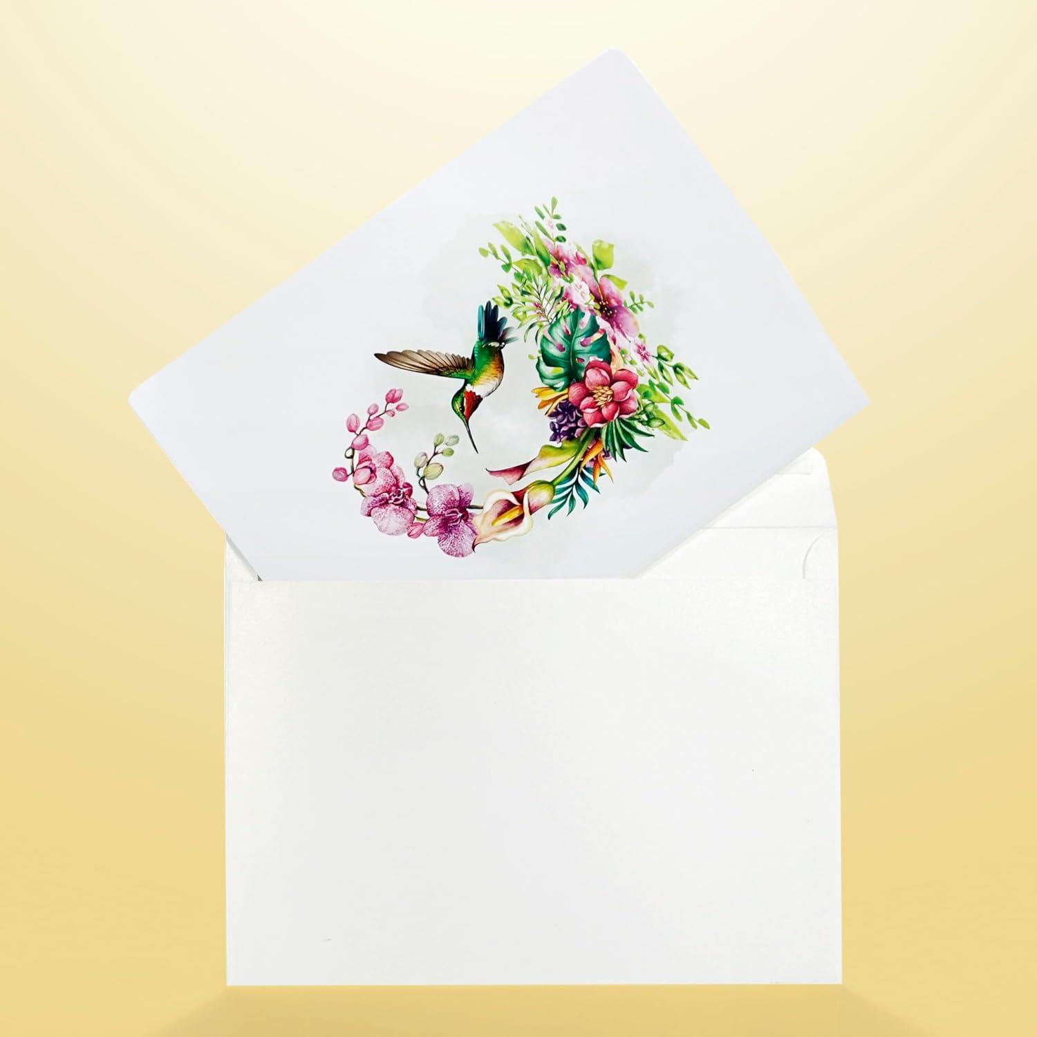 imageCUTPOPUP Mothers Day Card Pop Up 3D Birthday Greeting Card Mothers Day Card for Women Mom Wife Grandma Aunt Daughter Mama ChipmunkHummingbird Orchid6x8in