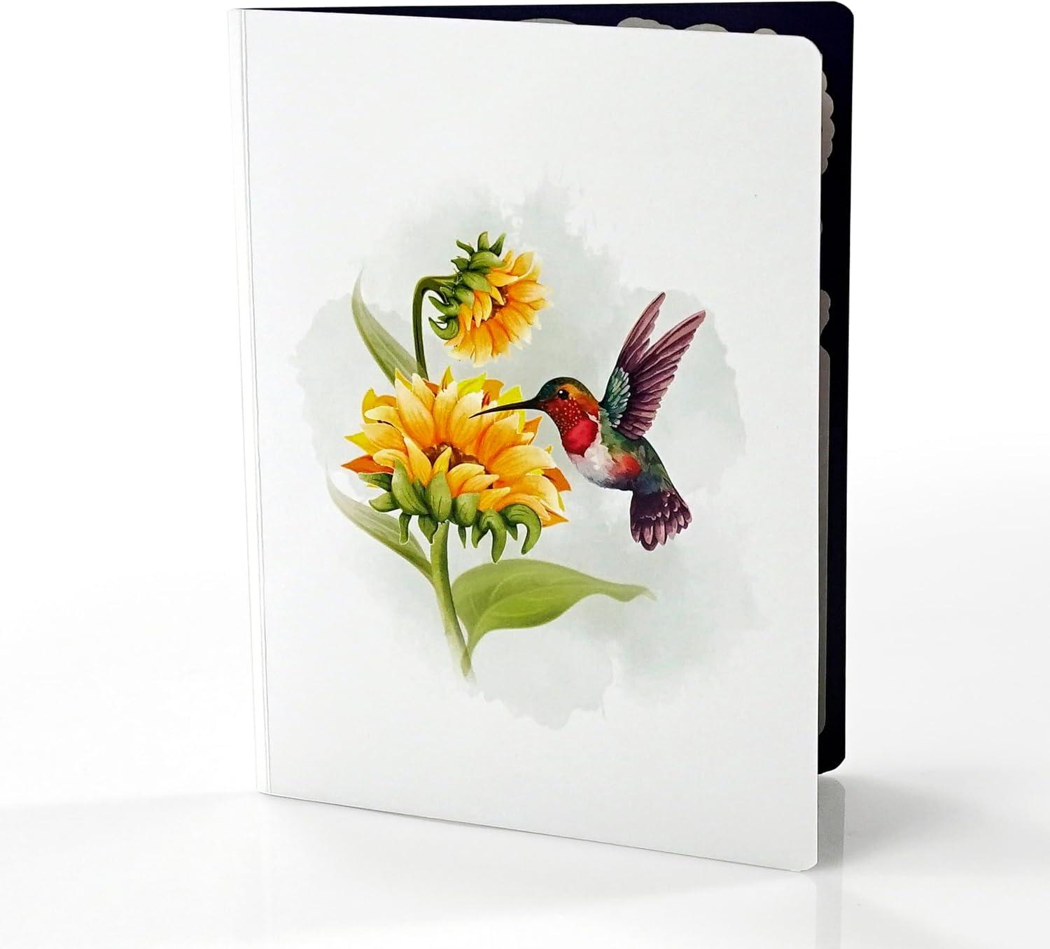 imageCUTPOPUP Mothers Day Card Pop Up 3D Birthday Greeting Card Mothers Day Card for Women Mom Wife Grandma Aunt Daughter Mama ChipmunkHummingbird Sunflower6x8in