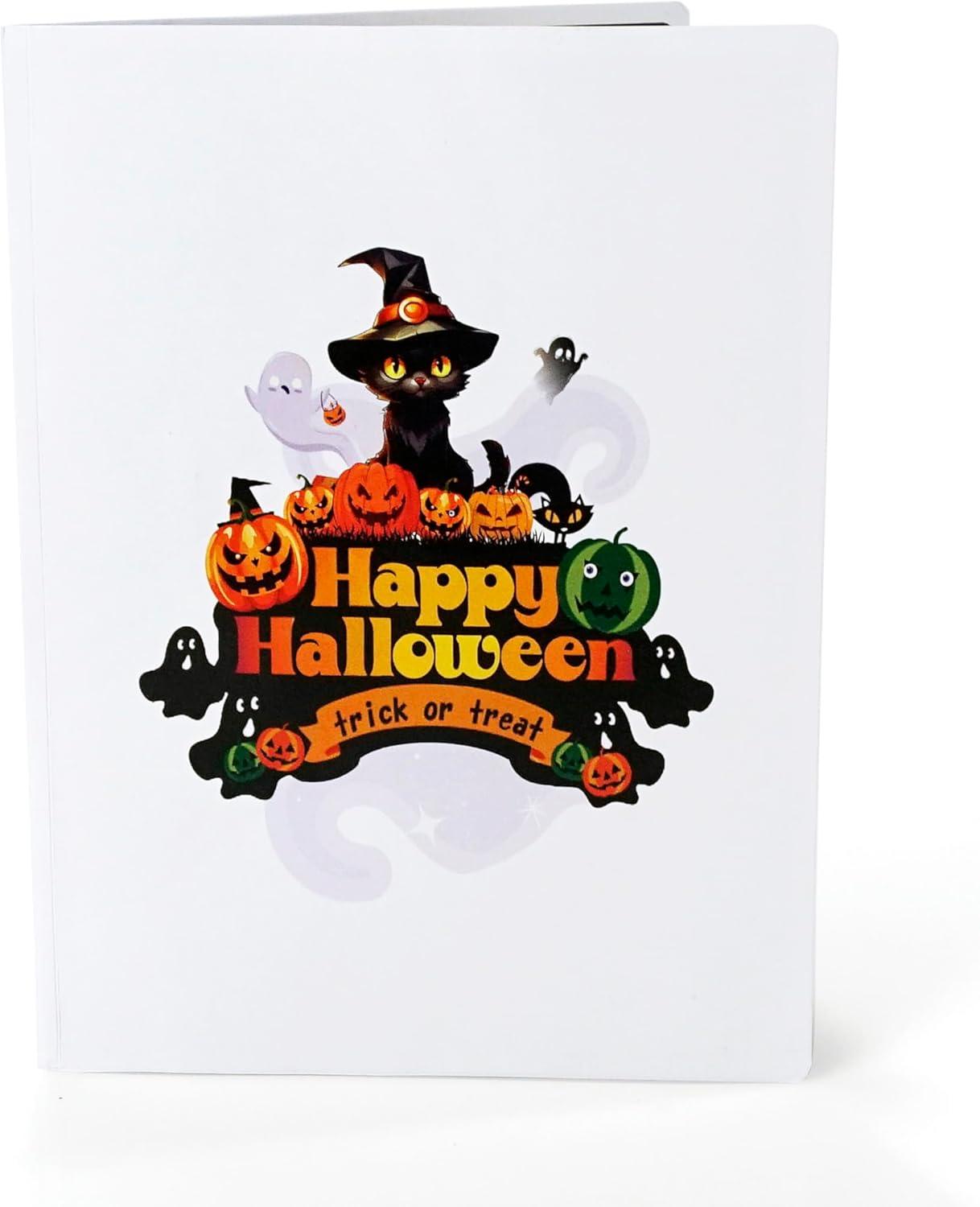 imageCUTPOPUP Turkey Thanksgiving Card Pop Up Halloween Card Pop Up Fall Greeting Thank You CardsCute Halloween Cat6x8in