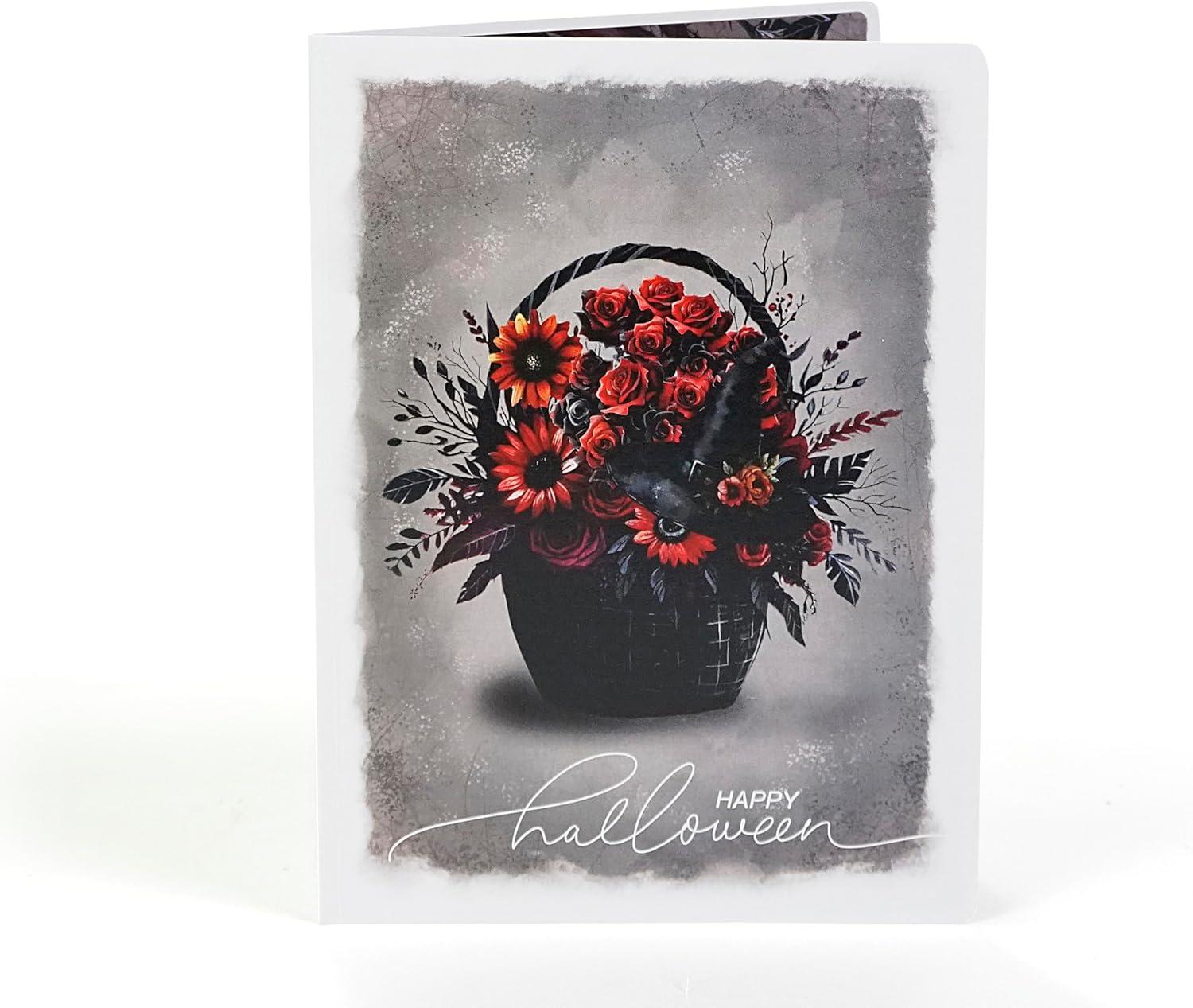 imageCUTPOPUP Turkey Thanksgiving Card Pop Up Halloween Card Pop Up Fall Greeting Thank You CardsHalloween Flower6x8in