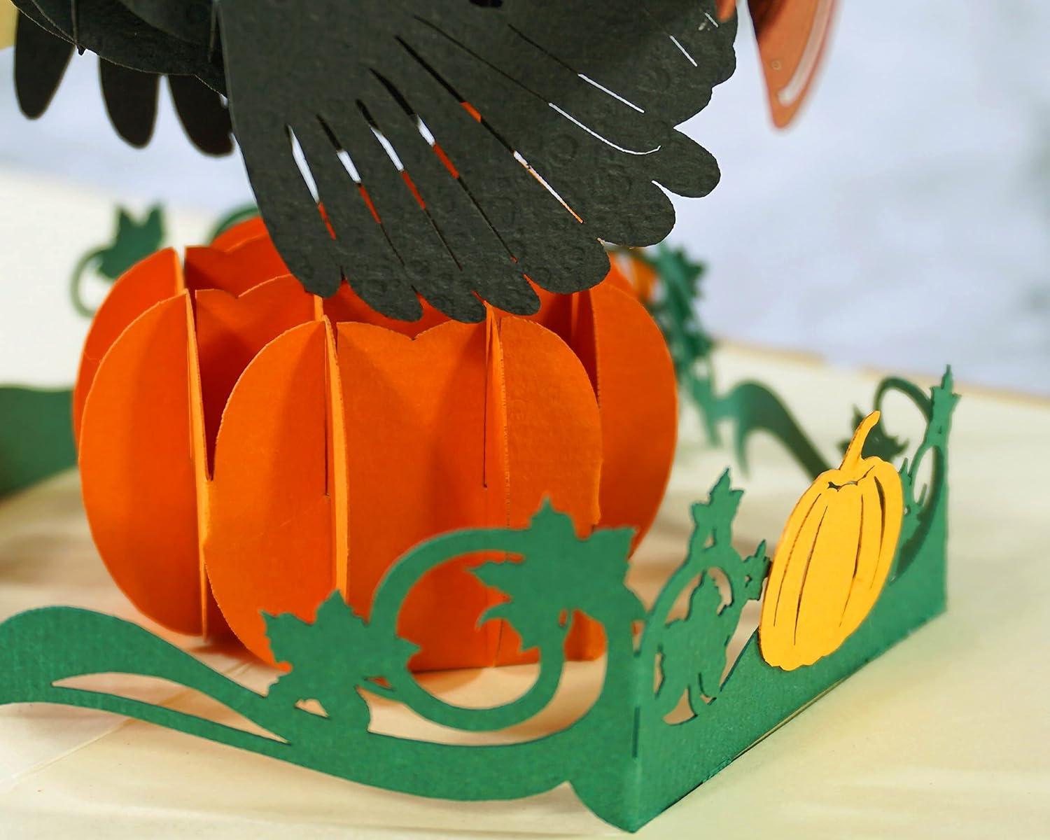 imageCUTPOPUP Turkey Thanksgiving Card Pop Up Halloween Card Pop Up Fall Greeting Thank You CardsTurkey Thanksgiving  6 x 6