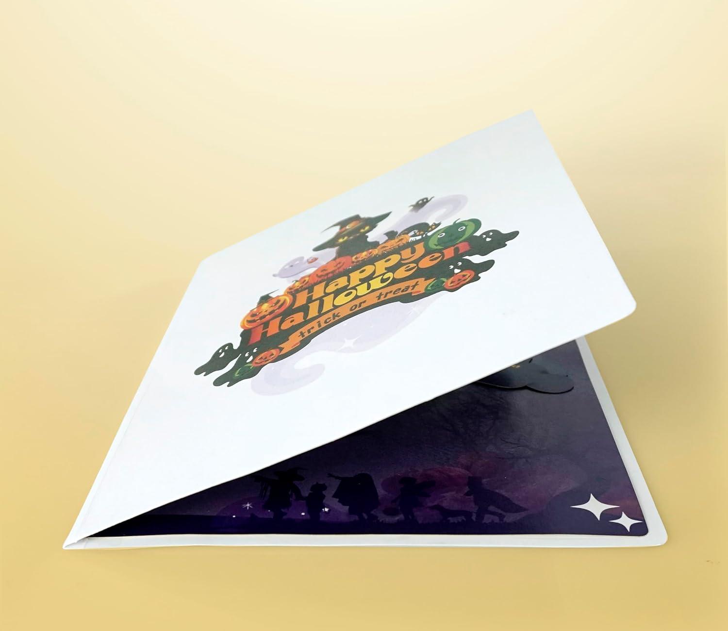 imageCUTPOPUP Halloween Card Pop Up 3D Haunted Party Greeting Cards for Boys Girls Men Women Haunted Night SD260US1520Cute Halloween Cat6x8in