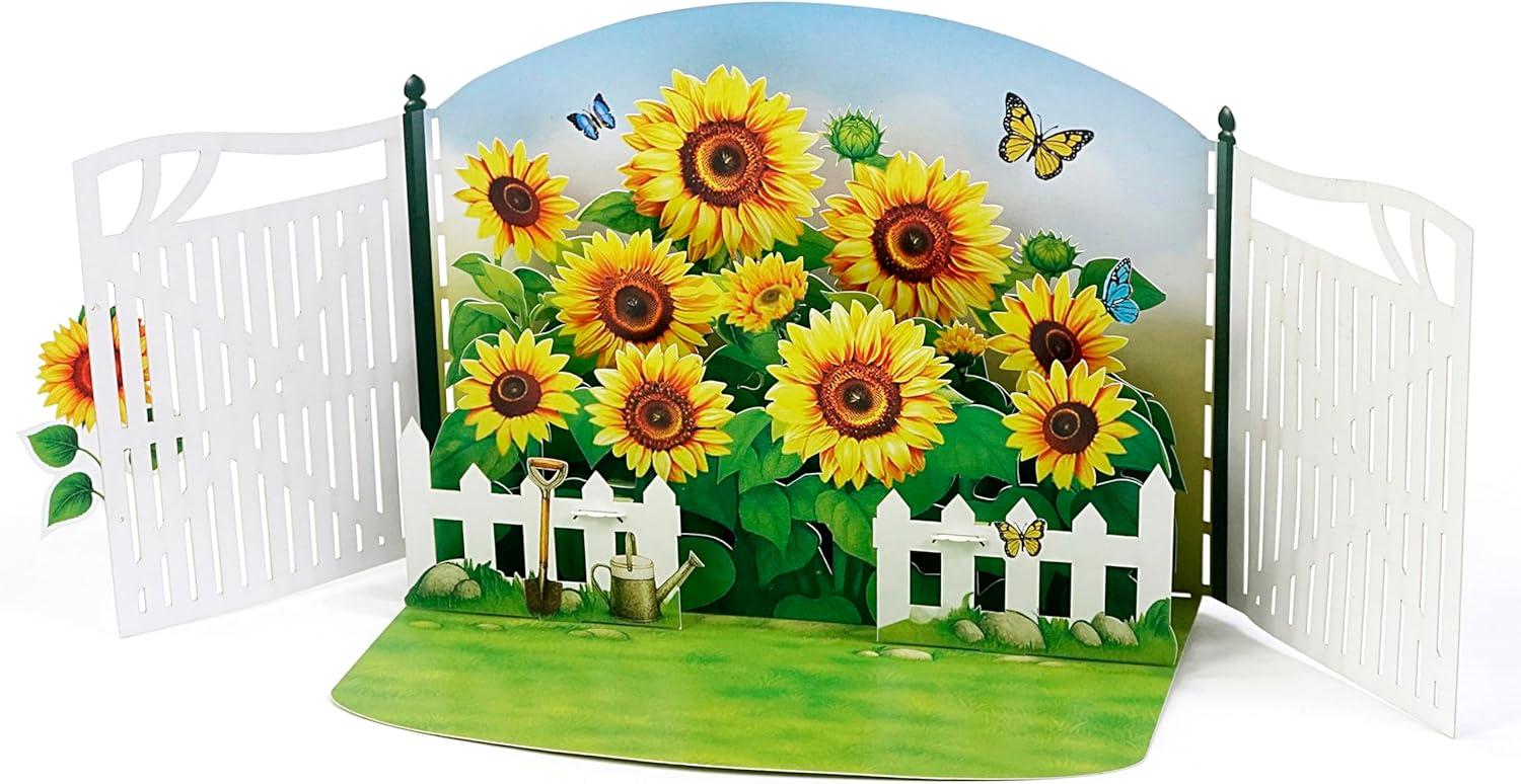 imageCUTPOPUP Birthday Card Pop Up 3D Greeting Flowers Cards for Women Mom Grandma Daughter Friends Bloom Garden FL191USBloom Sunflower6x8in