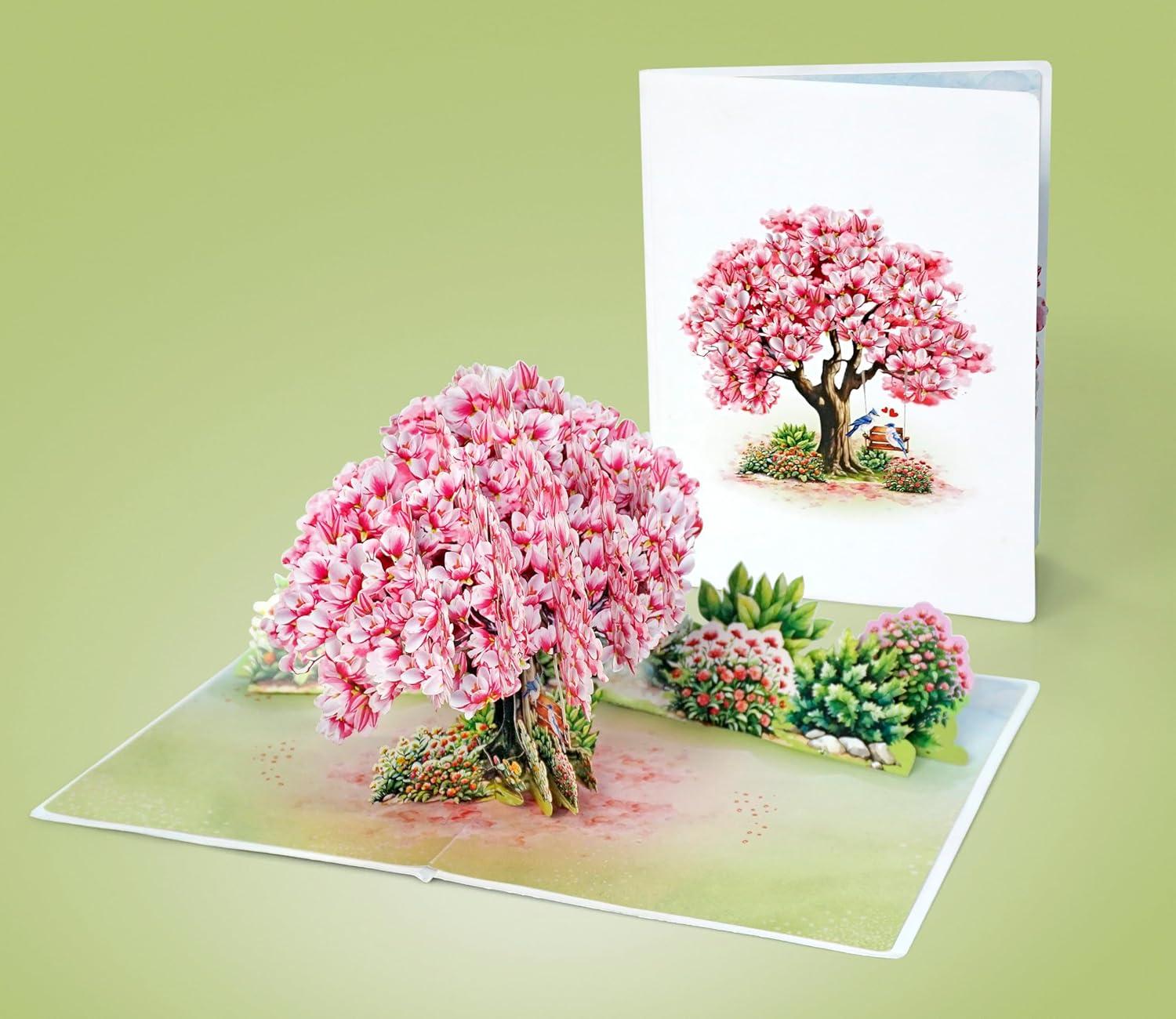 imageCUTPOPUP Birthday Card Pop Up 3D Greeting Flowers Cards for Women Mom Grandma Daughter Friends Bloom Garden FL191USMagnolia Tree6x8in