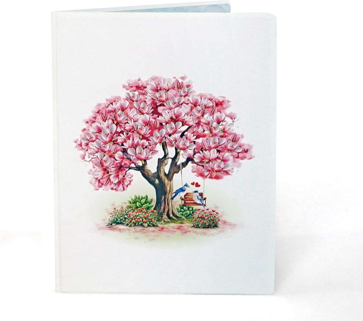 imageCUTPOPUP Birthday Card Pop Up 3D Greeting Flowers Cards for Women Mom Grandma Daughter Friends Bloom Garden FL191USMagnolia Tree6x8in