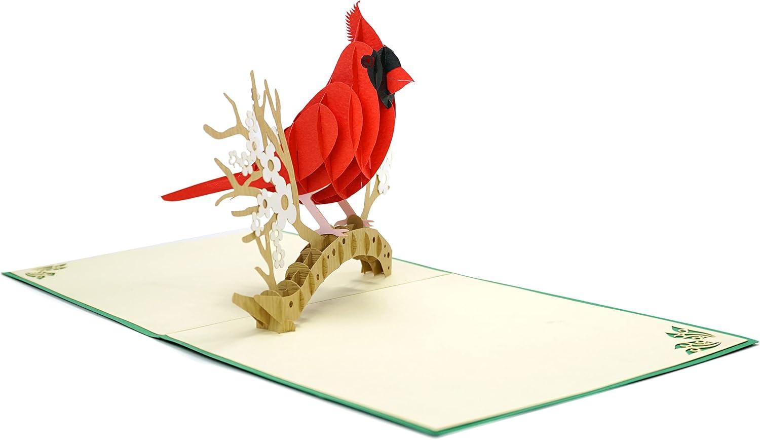 imageCUTPOPUP Mothers Day Card Pop Up Birthday Card Popup 3D Greeting Card Red Cardinal