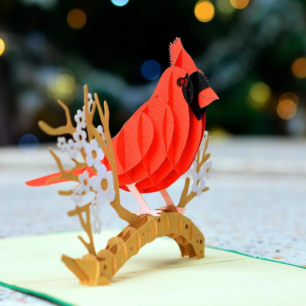 imageCUTPOPUP Mothers Day Card Pop Up Birthday Card Popup 3D Greeting Card Red Cardinal